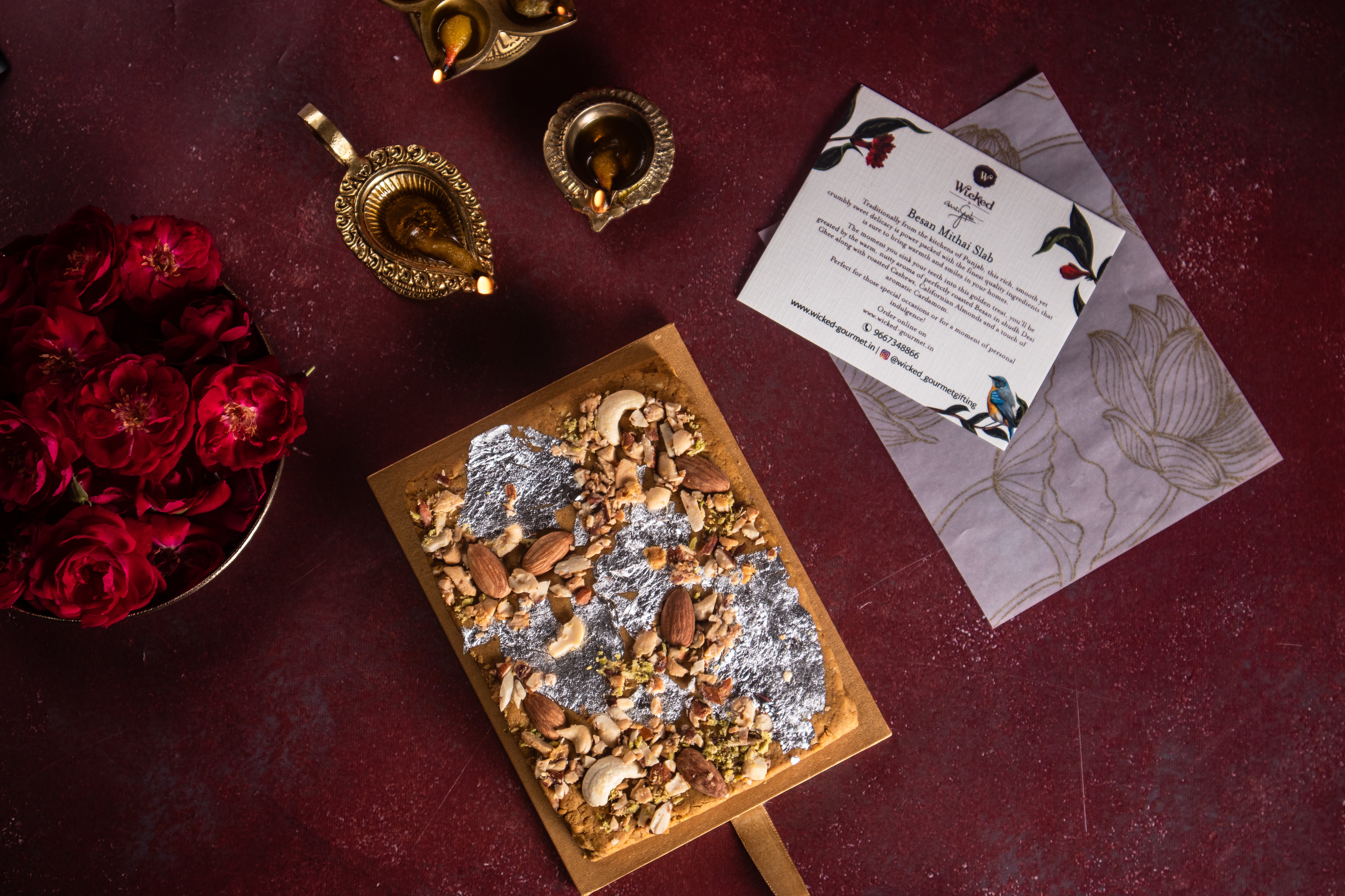 Besan Mawa Mithai Slab