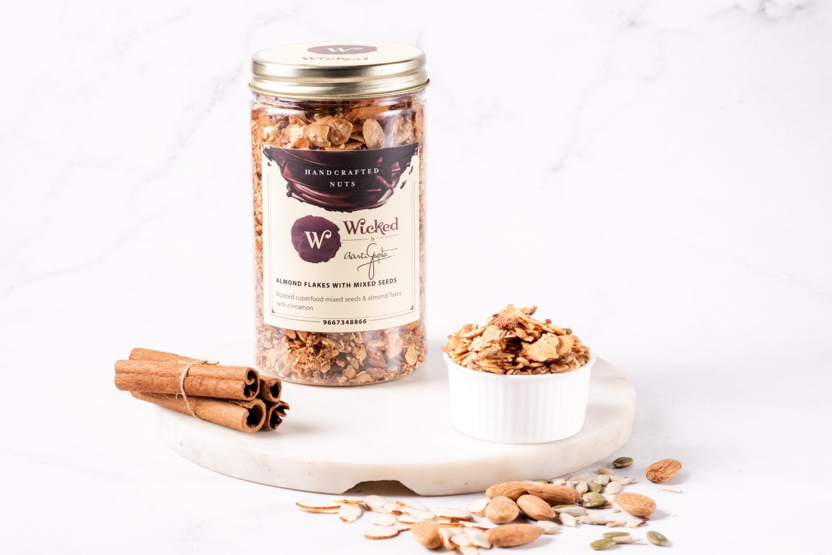 Almond Flakes With Mixed Seeds