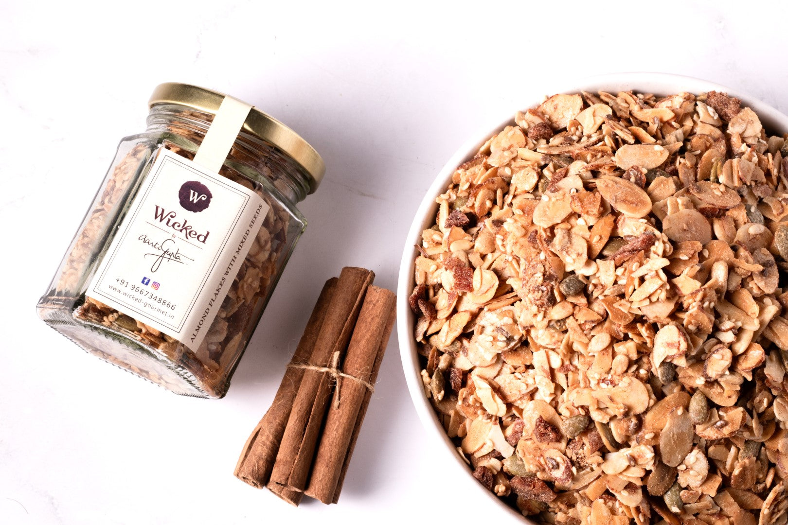 Almond Flakes With Mixed Seeds