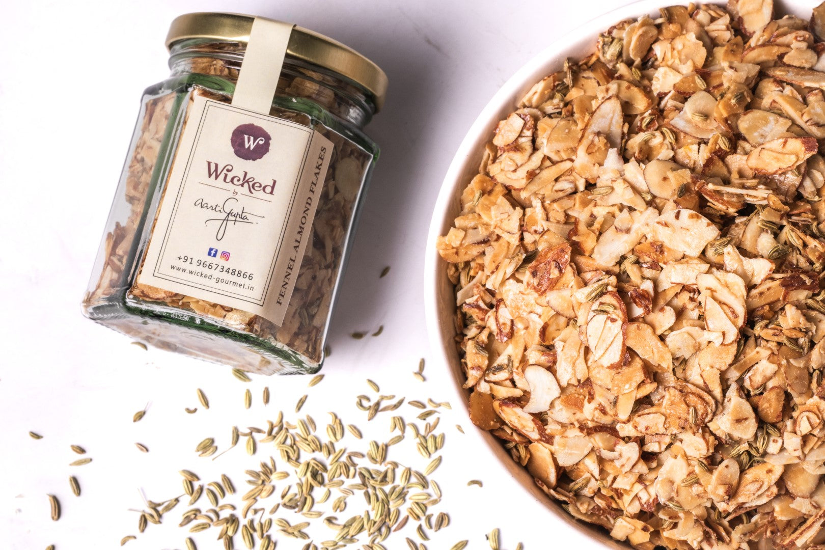 Fennel Almond Flakes