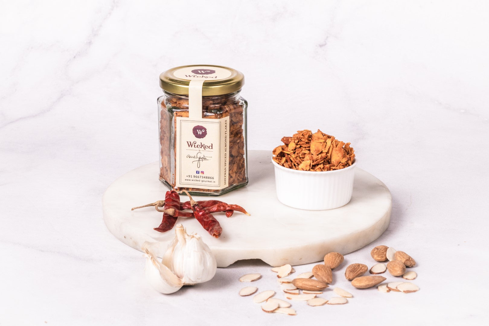 Shezwan Spiced Almond Flakes