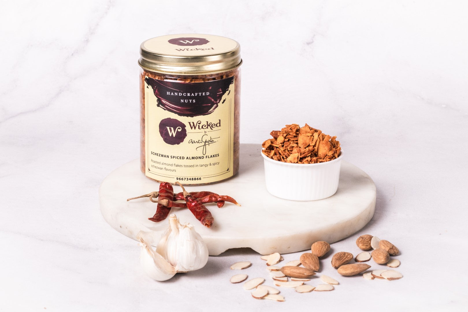 Shezwan Spiced Almond Flakes