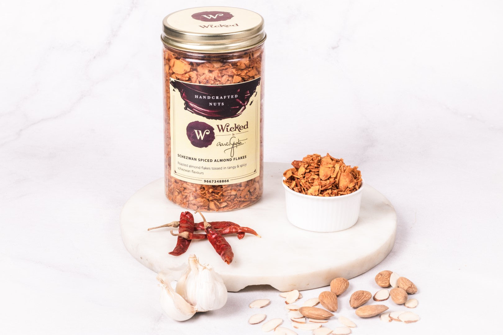 Shezwan Spiced Almond Flakes