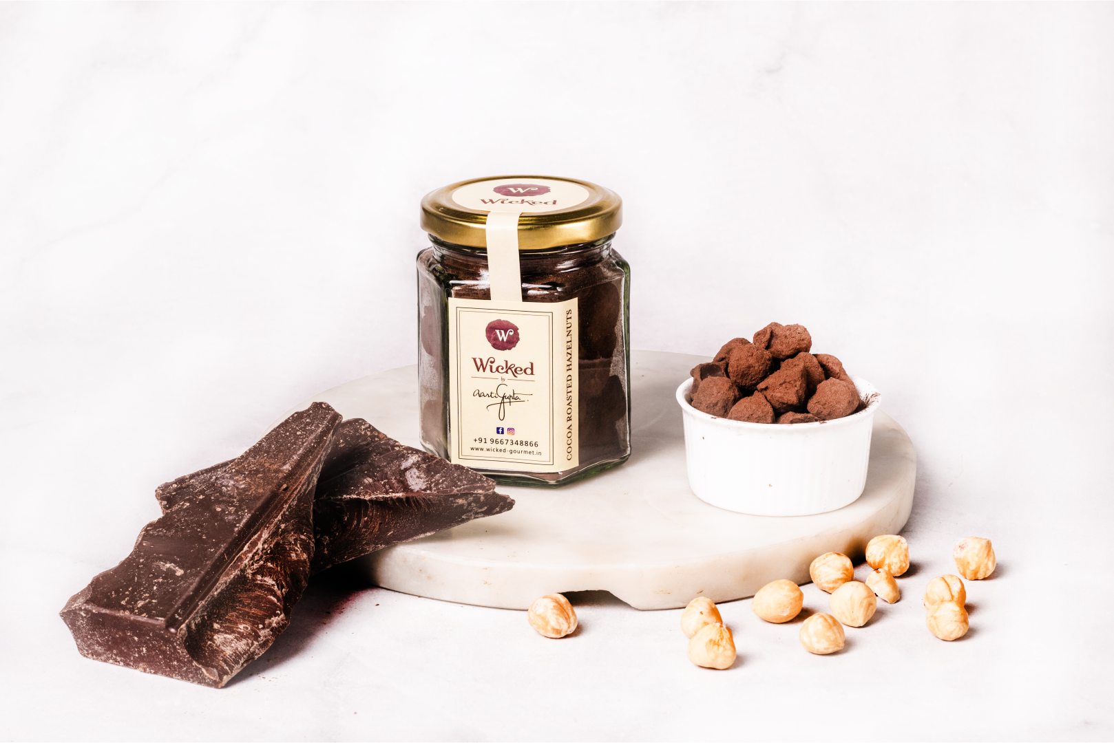 Cocoa Roasted Hazelnuts