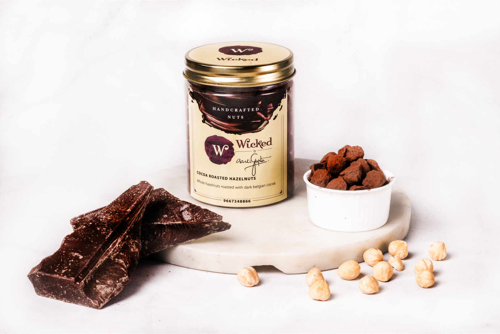 Cocoa Roasted Hazelnuts