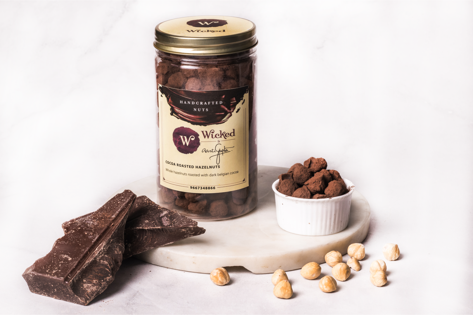 Cocoa Roasted Hazelnuts