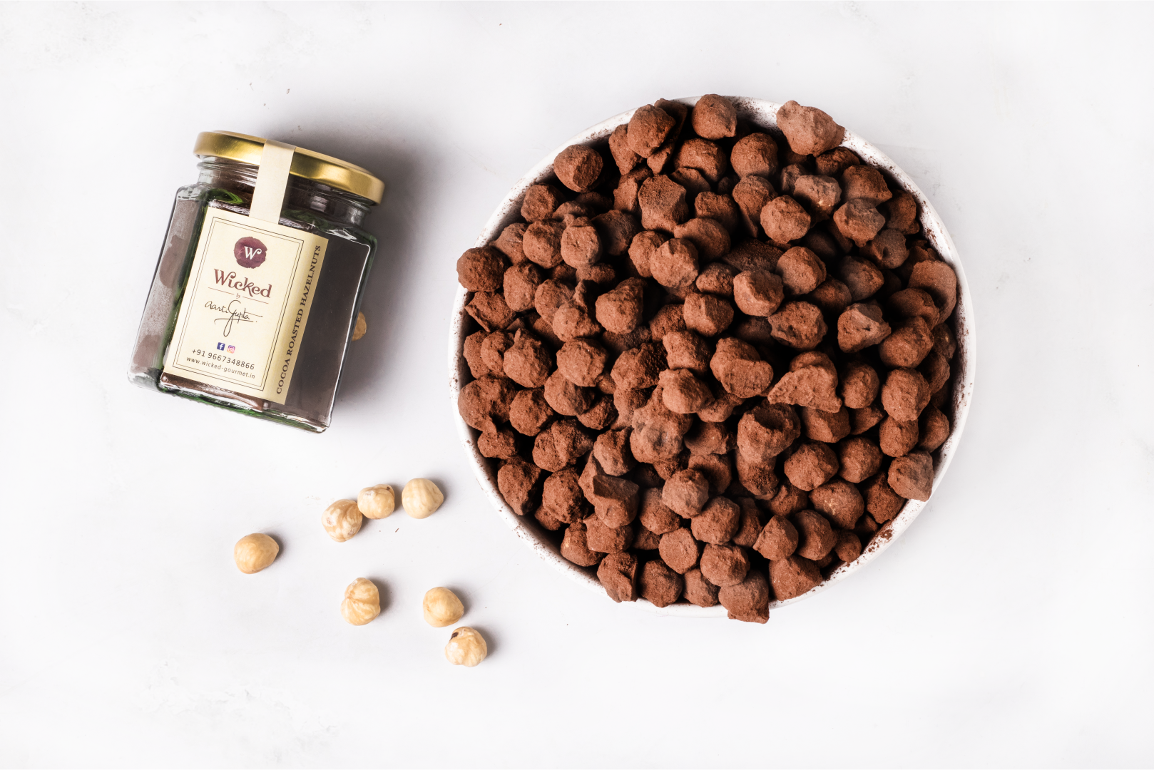 Cocoa Roasted Hazelnuts